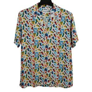 Disney Reyn Spooner Camp Shirt Medium Epcot Food & Wine Festival Vacation NWT